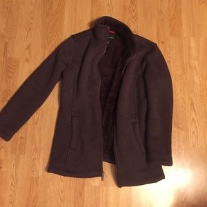 LAND'S END SWEATER FLEECE WOMEN'S JACKET SIZE SMAL